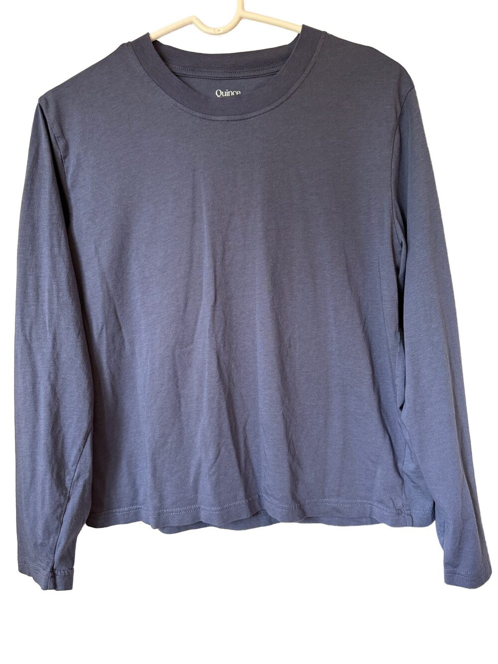 Quince - Women's Storm Blue Cotton Modal Relaxed Long Sleeve Tee - Size Medium